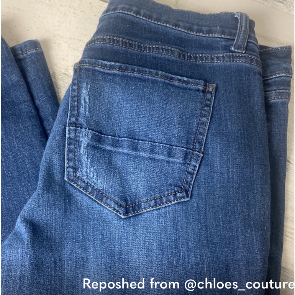 Refuge Mid-Rise Distressed Jeans